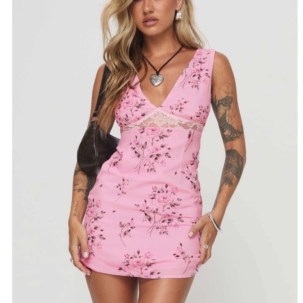 Princess Polly Pink Floral Mini Dress